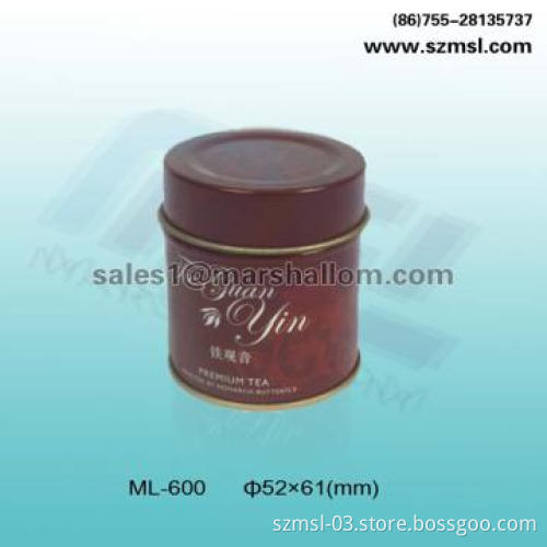 Round tin box